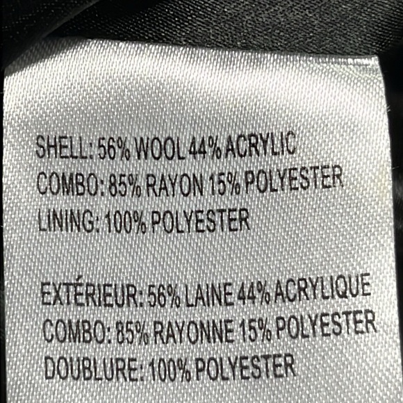 LAUNDRY by Shelli Segal Career City Faux Leather Metallic Tweed/Boucle Coat SZ M - Picture 13 of 16